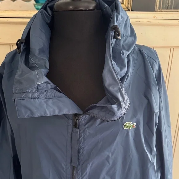 Lacoste Men’s Windbreaker Hooded Jacket - Picture 2 of 9